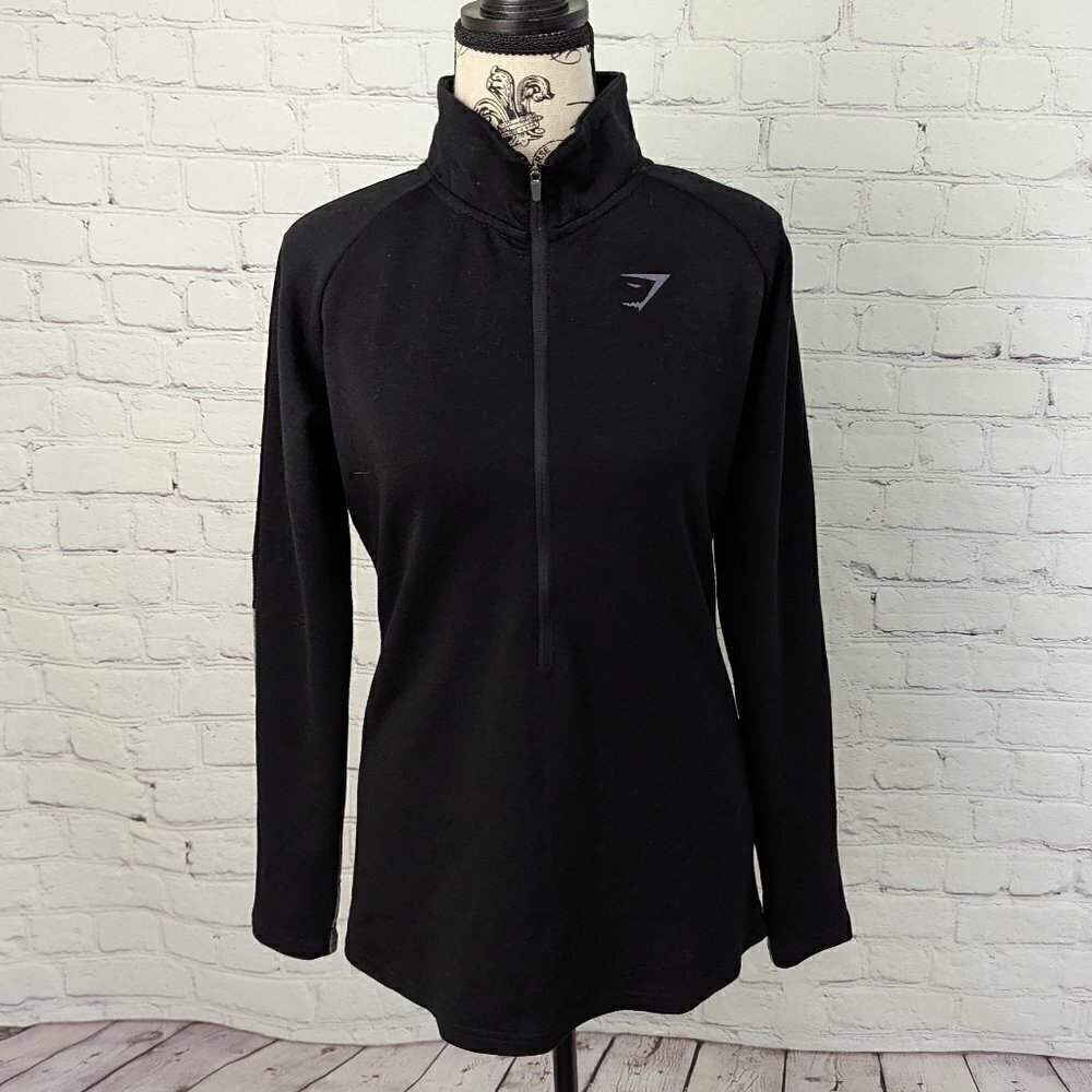 Gymshark 1/2 Zip Training Pullover Black L